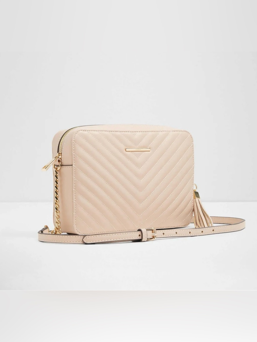 Andressera Faux Leather Crossbody Bag, Medium, Color: Blush